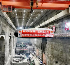 鋼絲繩電動葫蘆參與山東蓄能電站蝸殼吊裝工作